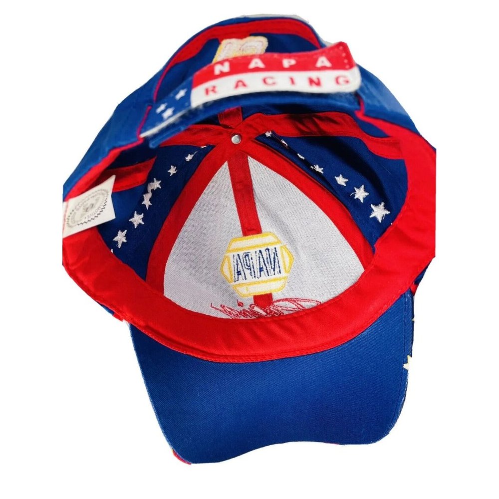Napa Official Racing #15 Red White & Blue With Stars Adjustable Baseball Hat Cap - Picture 10 of 10